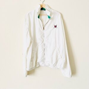 Vintage Polo by Ralph Lauren XL white golf club windbreaker jacket